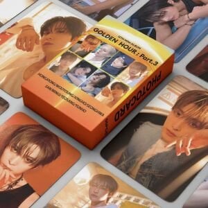 ATEEZ '' Golden Hour Pt:3 '' Çift Yön Baskılı Lomo Card Seti