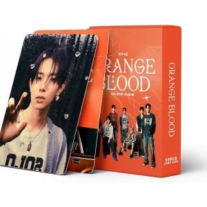 ENHYPEN '' Orange Blood '' Çift Yön Baskılı Lomo Card Seti
