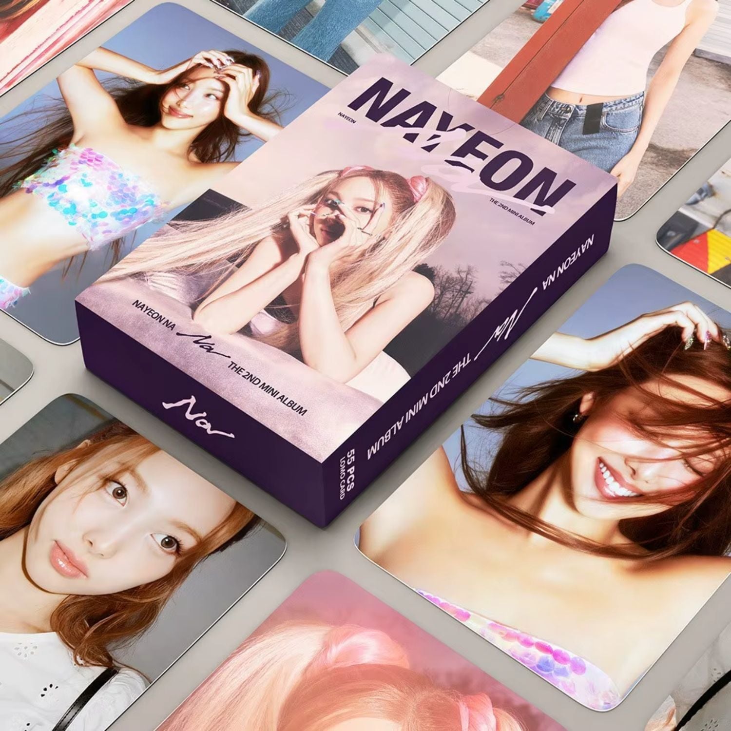 TWICE NAYEON '' Nayeon Na '' Çift Yön Baskılı Lomo Card Seti