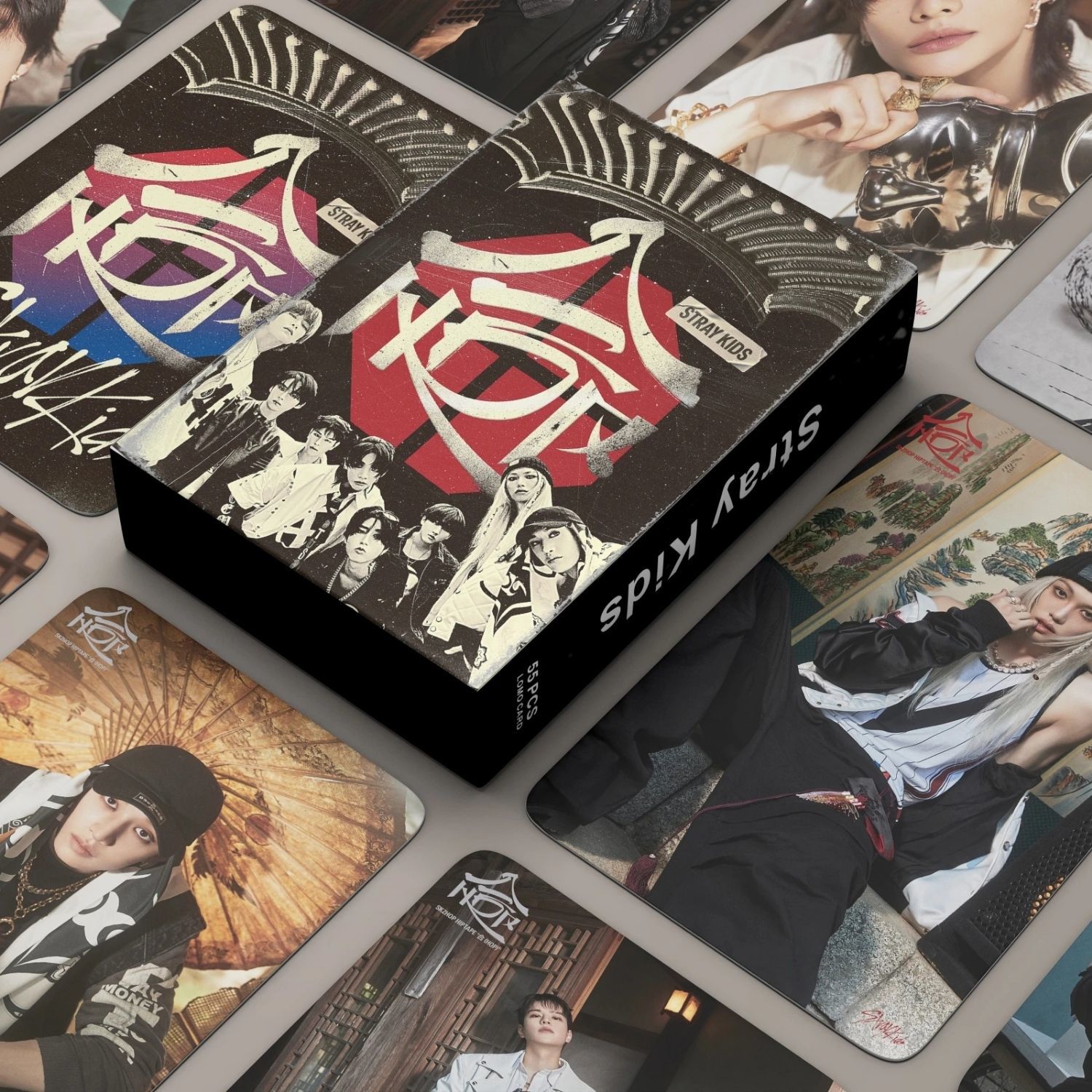 STRAY KIDS '' Skzhop Hiptape '' Çift Yön Baskılı Hologramlı Laser/Lomo Card Seti
