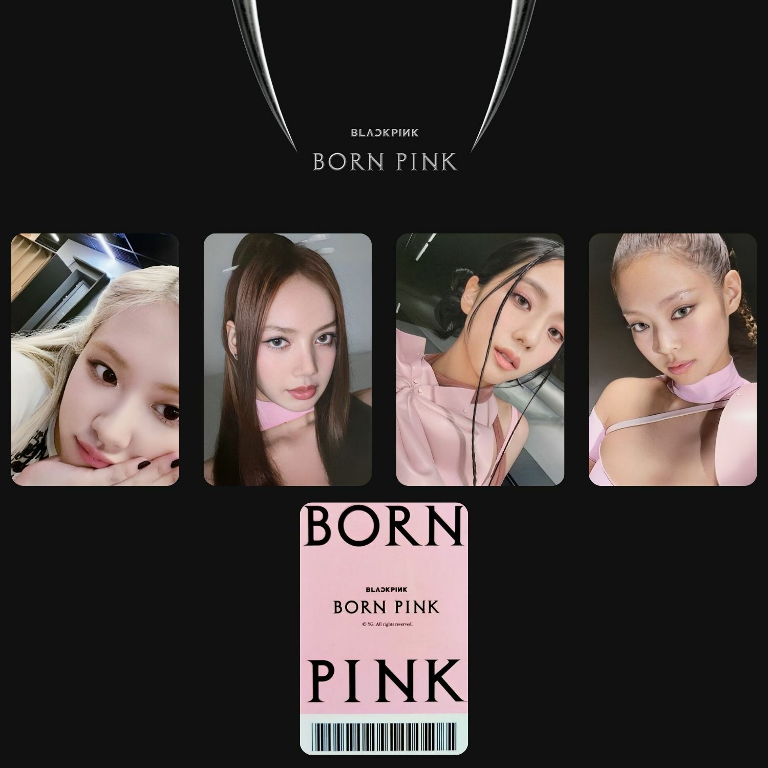 blackpink born pink CD player トレカ　ジス BLACKPINK '' Born Pink CD Player '' PC Set