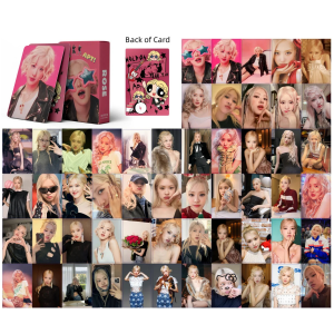 BLACKPINK  Rose '' APT ''  Çift Yön Baskılı Hologramlı Laser/Lomo Card Seti