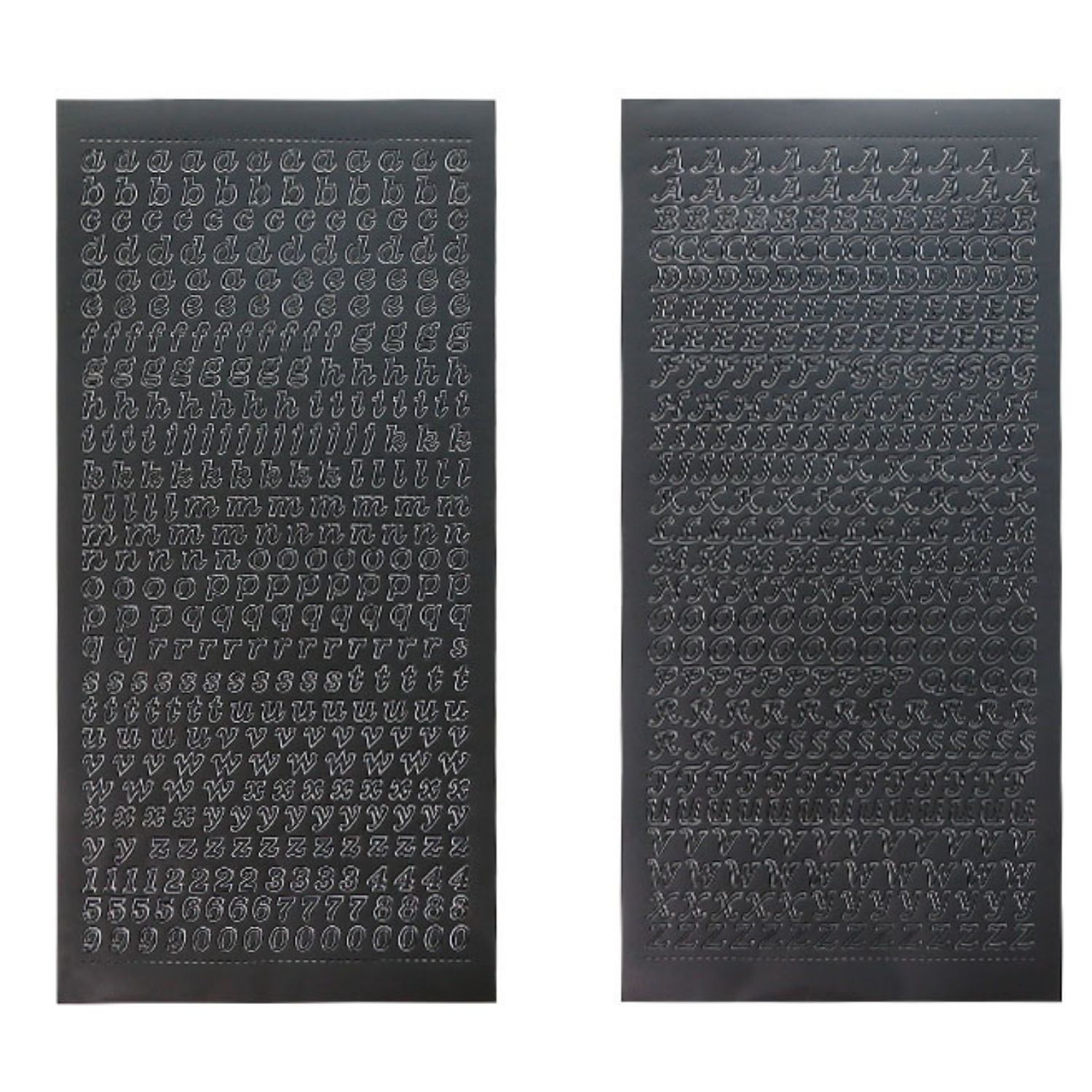 Alfabe Sticker - Black Küçük Harf