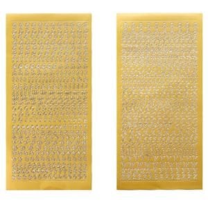 Alfabe Sticker - Gold