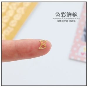 Alfabe Sticker - Gold