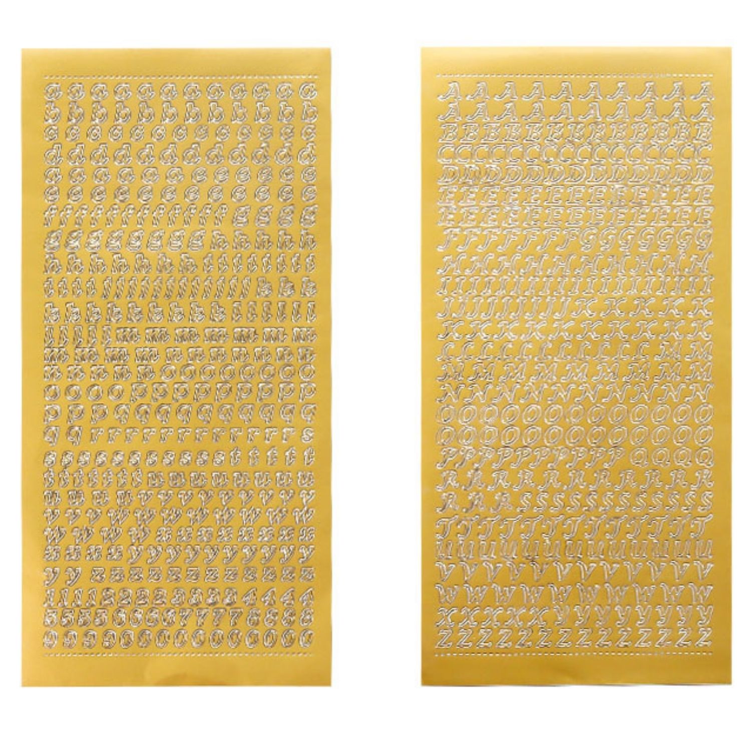 Alfabe Sticker - Gold Büyük Harf