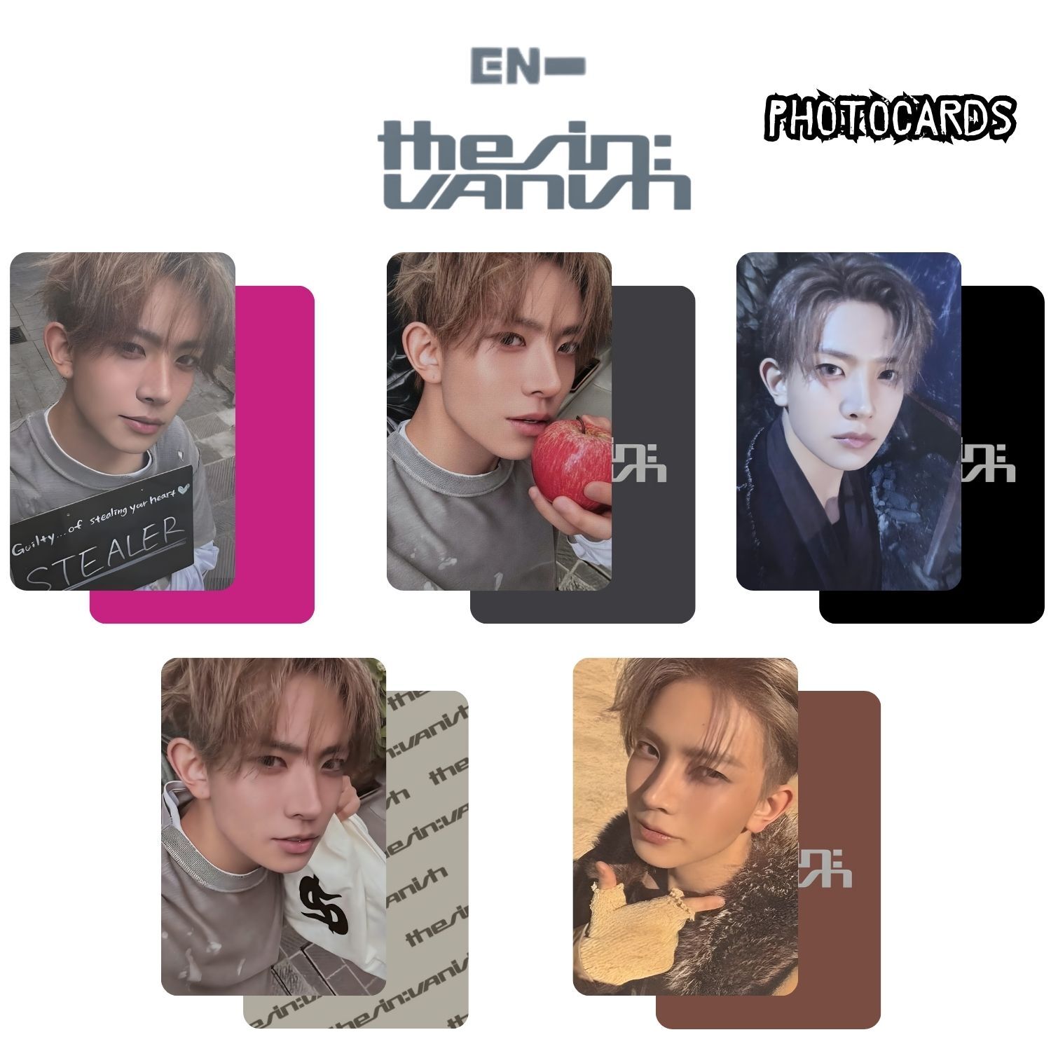 ENHYPEN heeseung ヒスン VANISH Hello82 US ENHYPEN Heeseung '' The Sin : VANISH '' Photocards Set