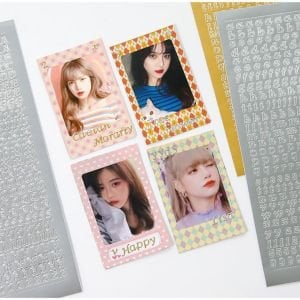 Alfabe Sticker - Silver