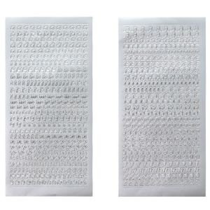 Alfabe Sticker - Silver Büyük Harf
