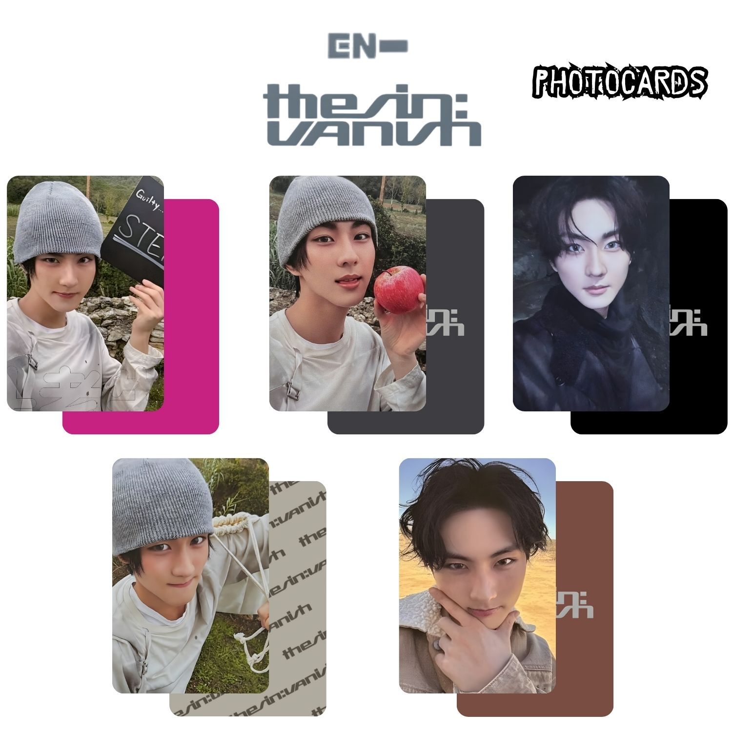 ENHYPEN Jungwoon '' The Sin : VANISH '' Photocards Set
