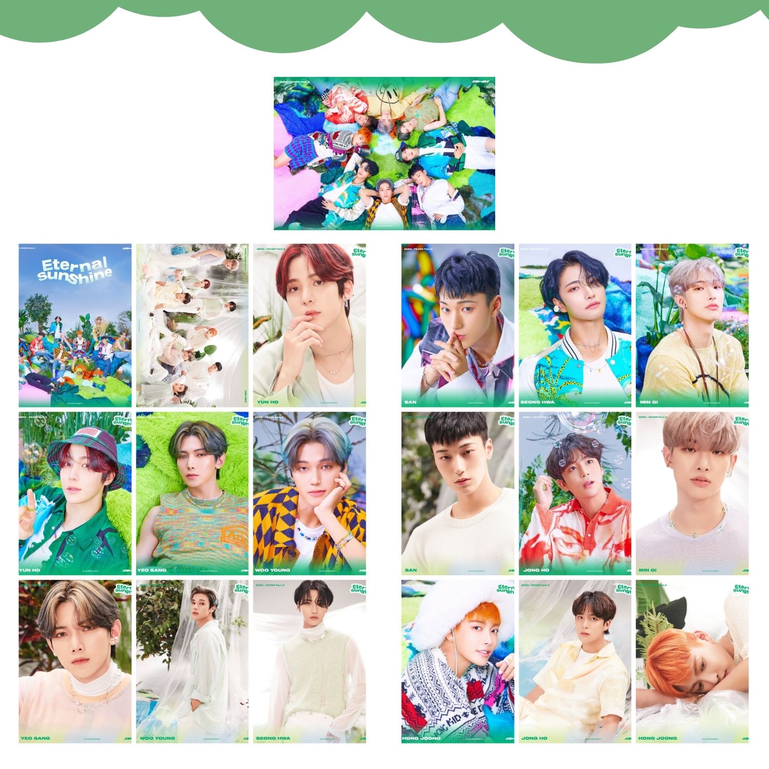 ATEEZ ''ZERO : FEVER Part.3'' External Sunshine Fotokart Seti