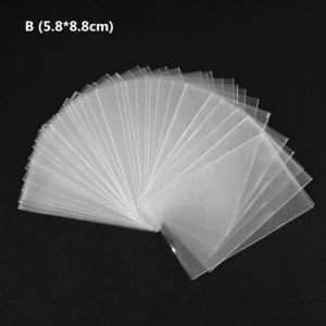 Şeffaf Desensiz Kart Koruyucu (10 Adet)