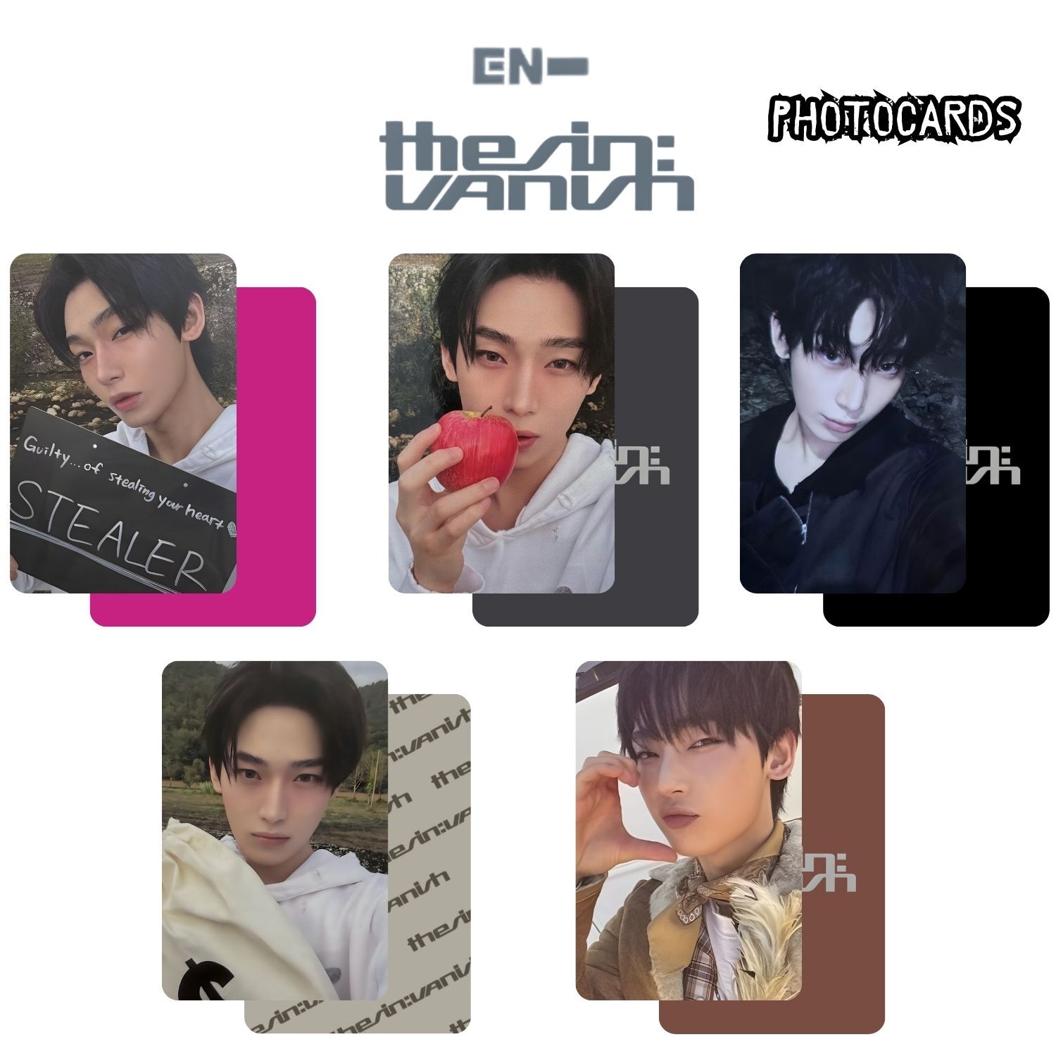 ENHYPEN sunoo ソヌ VANISH Hello82 US トレカ ENHYPEN Sunoo '' The Sin : VANISH '' Photocards Set