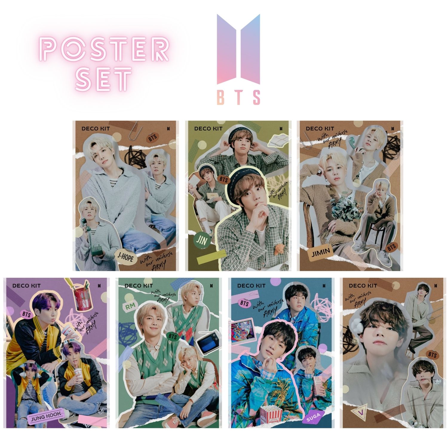 BTS '' Deco Kit '' Poster Set
