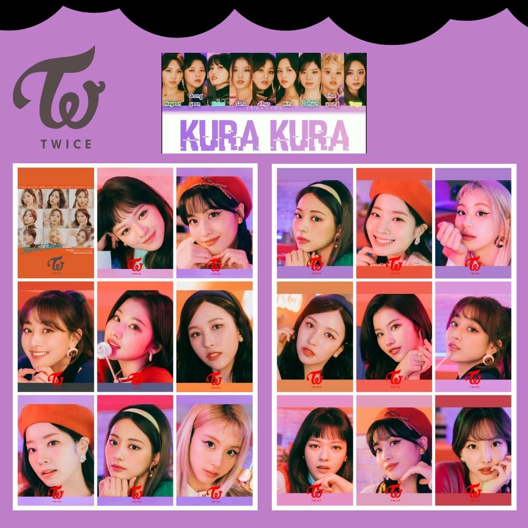 TWICE '' Kura Kura '' Fotokart Seti
