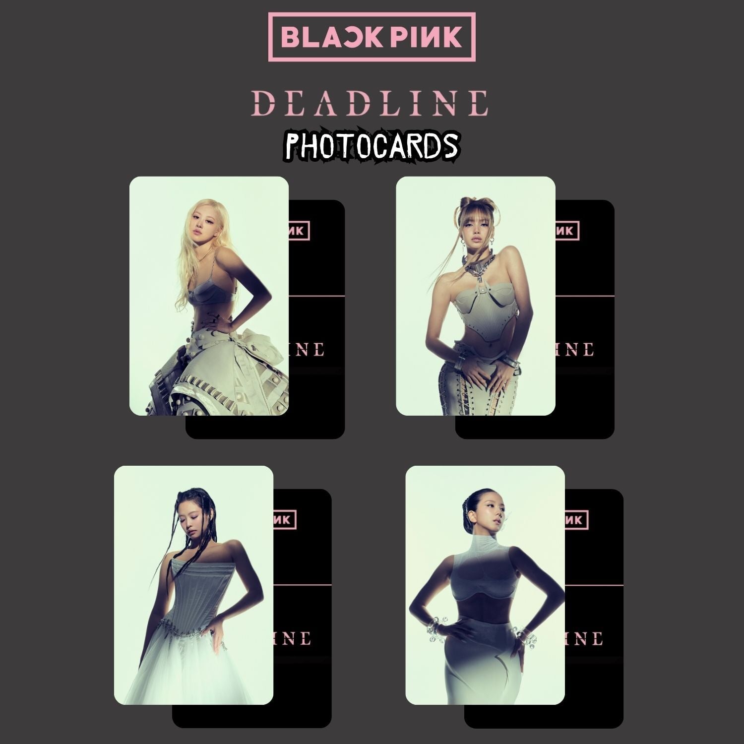 BLACKPINK '' Deadline '' Photocards Set 1
