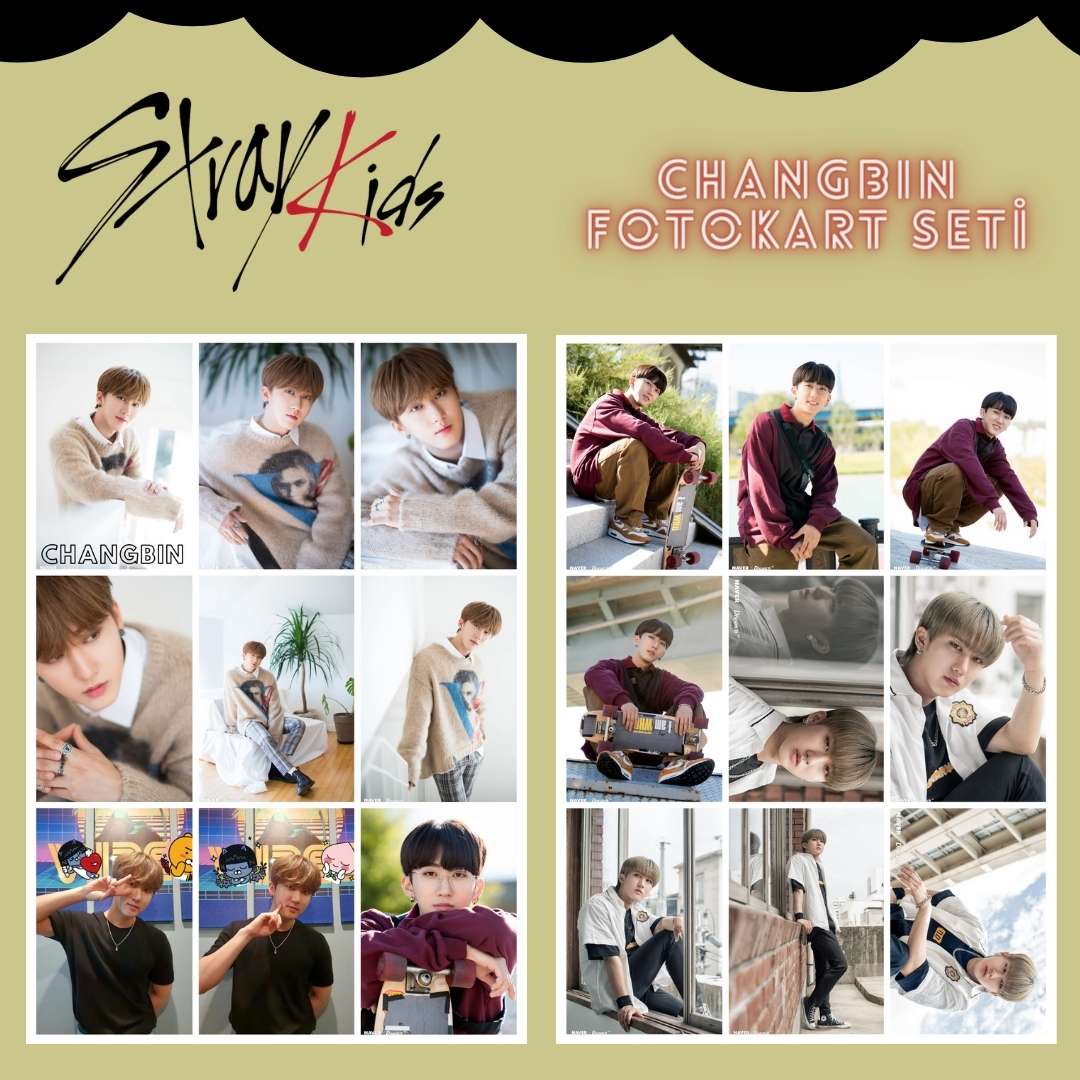 STRAY KIDS '' Changbin ''  Fotokart Seti
