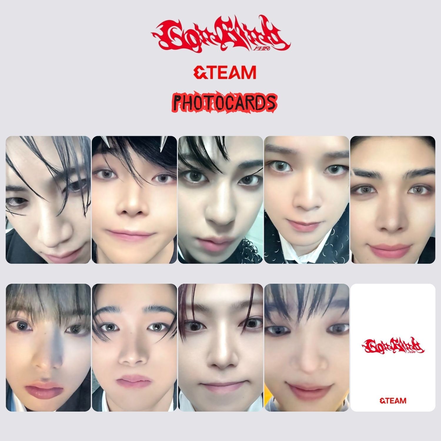 &TEAM '' Go in blind '' Photocards Set 1