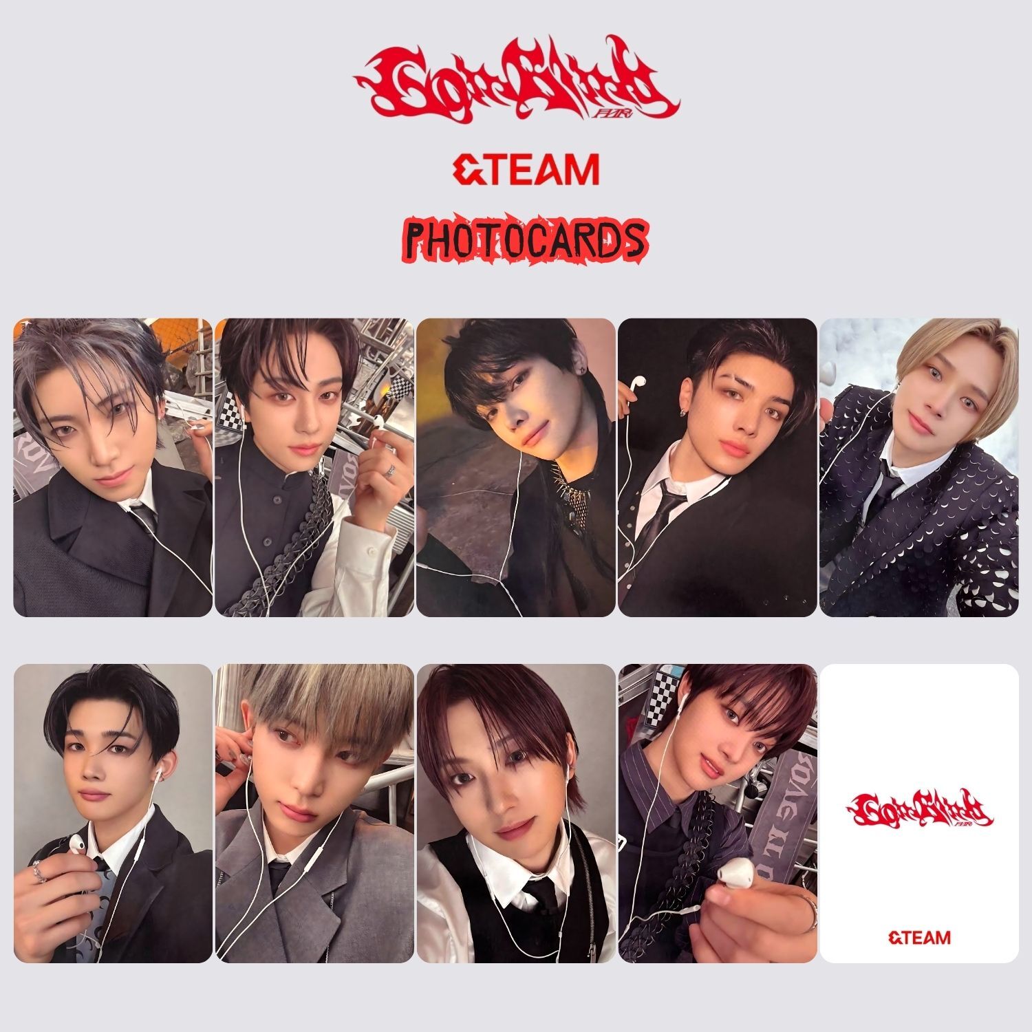 &TEAM '' Go in blind '' Photocards Set 2