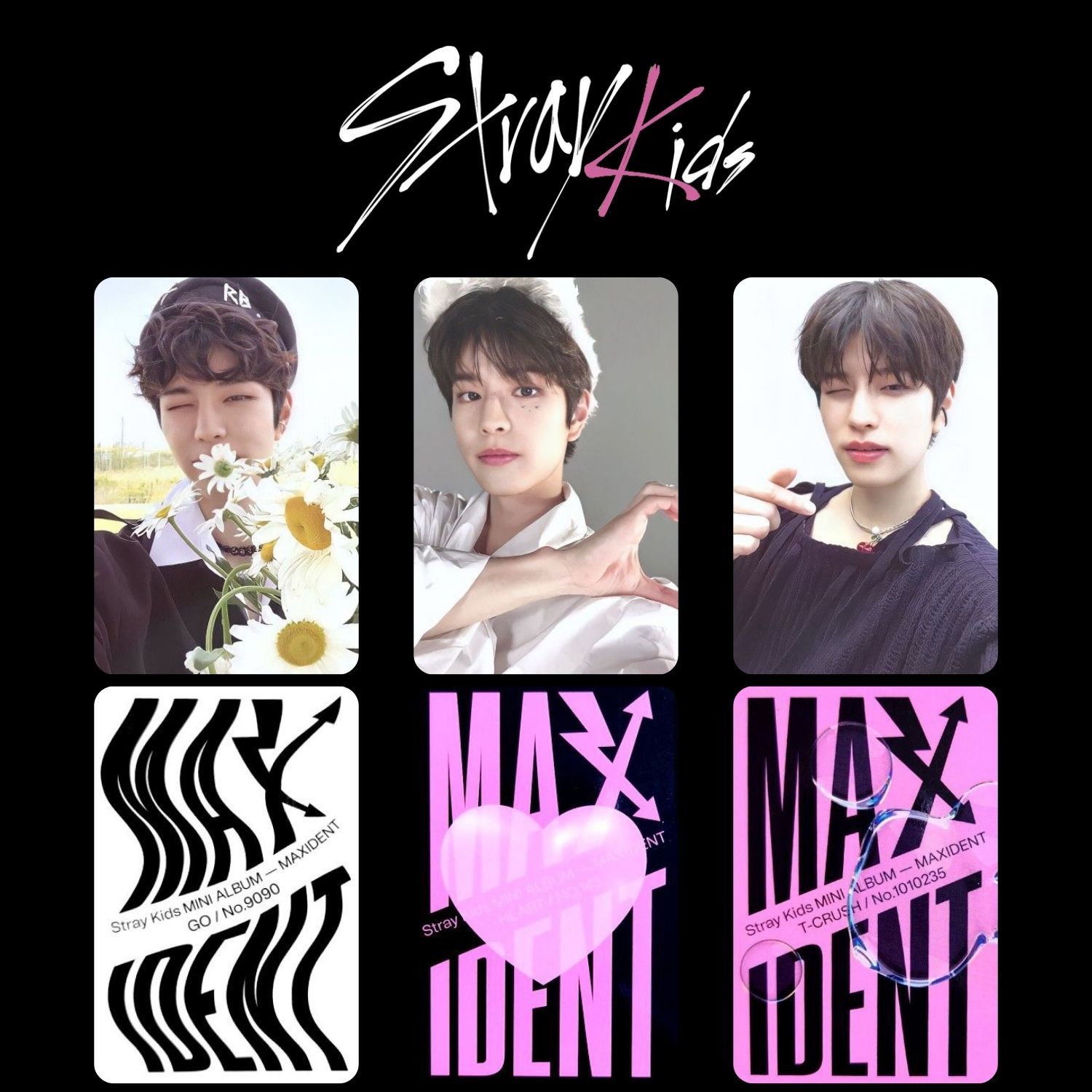 STRAY KIDS Seungmin '' Maxident '' Albüm Kart Seti