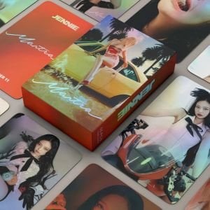 BLACKPINK  Jennie '' Mantra ''  Çift Yön Baskılı Hologramlı Laser/Lomo Card Seti