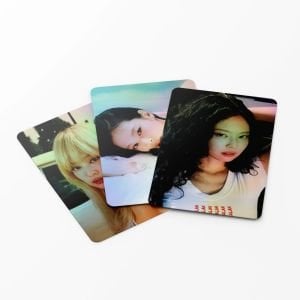BLACKPINK  Jennie '' Mantra ''  Çift Yön Baskılı Hologramlı Laser/Lomo Card Seti