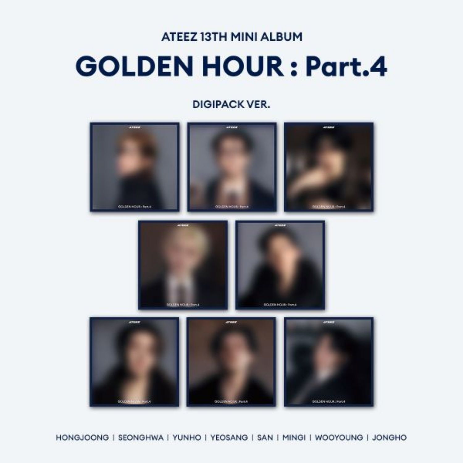 ATEEZ – 13TH MINI ALBUM [GOLDEN HOUR : Part.4] (DIGIPACK VER.) (Random)