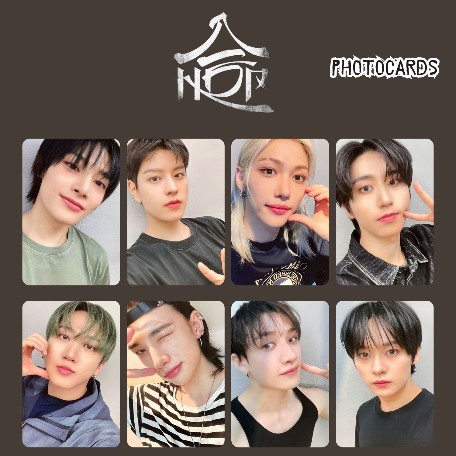 STRAY KIDS '' Skzhop Hiptape '' POB 4 Photocards Set