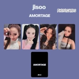 BLACKPINK Jisoo '' Amortage '' Photocards Set BLACK