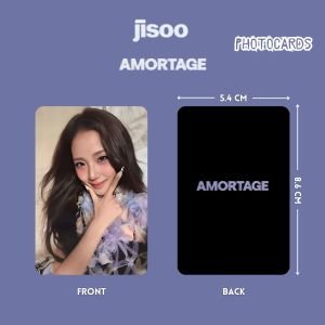 BLACKPINK Jisoo '' Amortage '' Photocards Set PURPLE