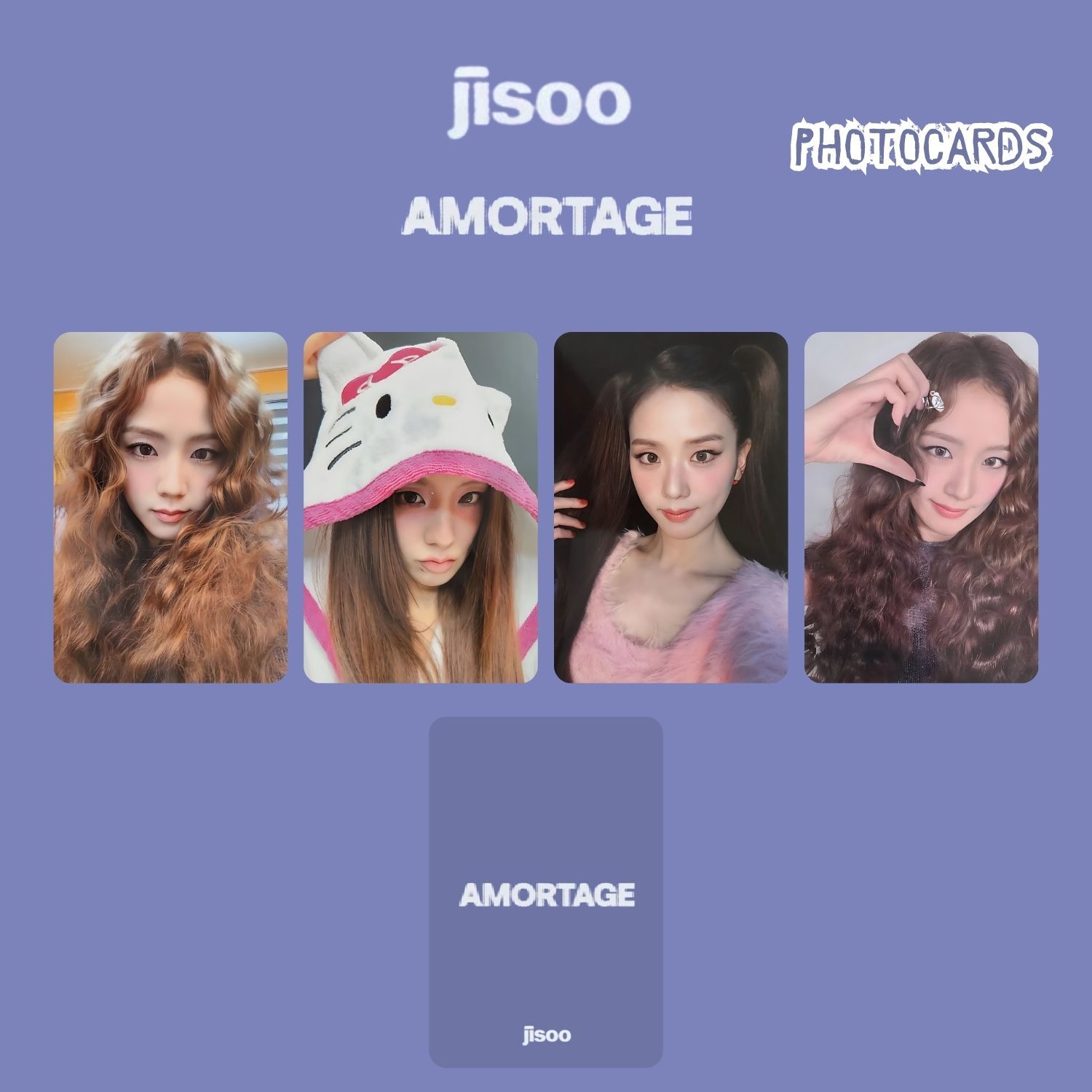 JISOO (BLACKPINK) AMORTAGE Album [PURPLE Ver (DELUXE EDITION)] Pre Order Benefits BolsVos Exclusive K-POP Inspired Digital Merches