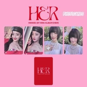 (G)I-DLE MINNIE '' Her '' Photocards Set RED
