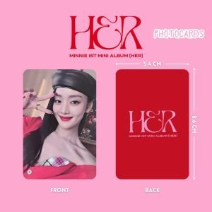 (G)I-DLE MINNIE '' Her '' Photocards Set RED