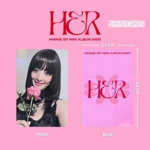 (G)I-DLE MINNIE '' Her '' Photocards Set PINK