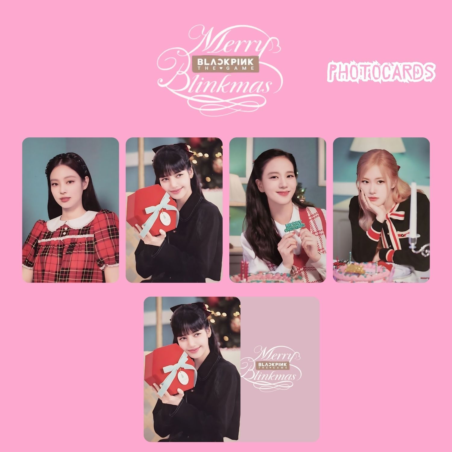 BLACKPINK '' Merry Blinkmas '' Photocards Set