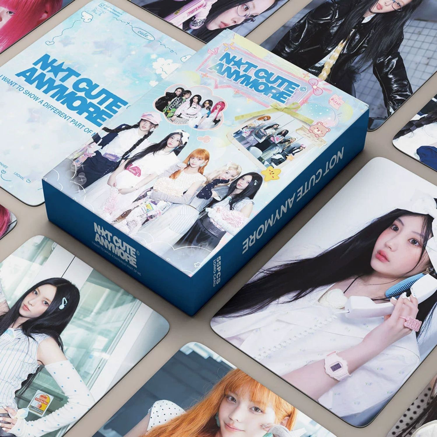 ILLIT '' Not Cute Anymore '' Çift Yön Baskılı Lomo Card Seti (55 Pcs)