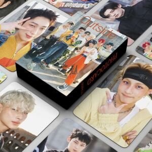 ENHYPEN '' Outside '' Çift Yön Baskılı Lomo Card Seti (55 Pcs)