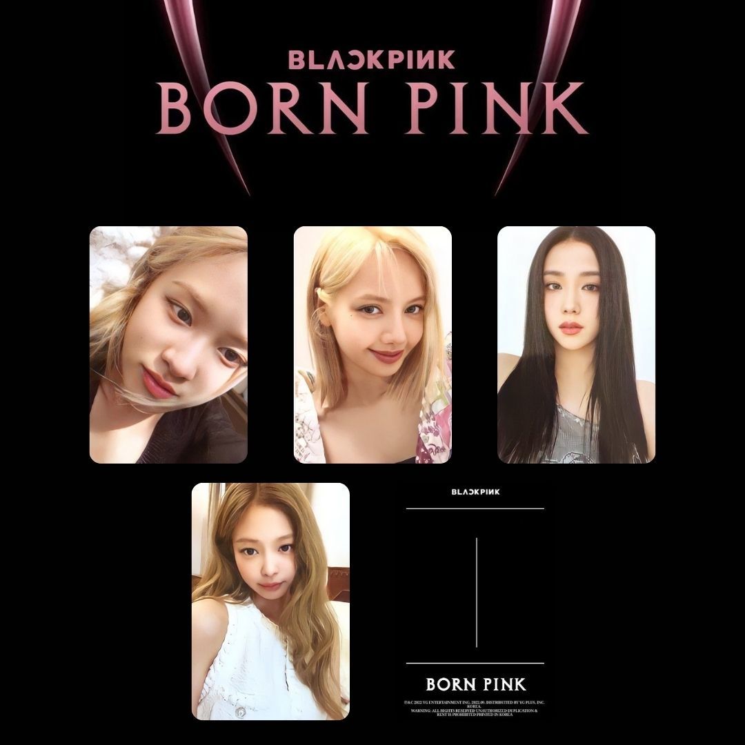 BLACKPINK BORN PINK yg ケタポ ペンサ ジス BLACKPINK '' Born Pink '' Albüm Kart Seti Black 1