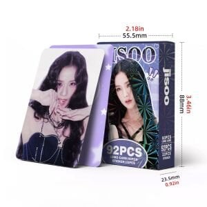BLACKPINK Jisoo '' Amortage '' Çift Yön Baskılı Lomo Card Seti (60 Pcs)