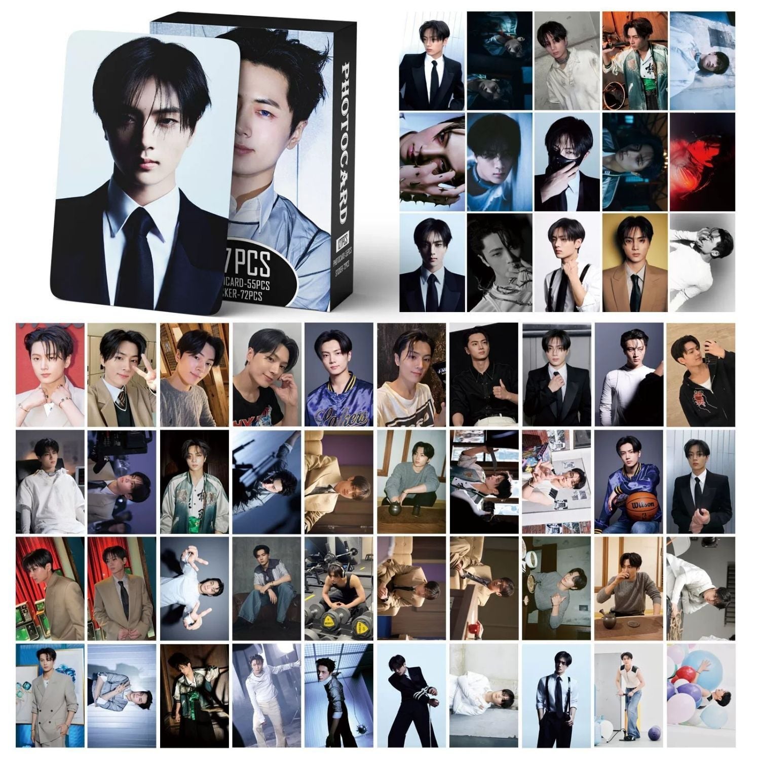 ENHYPEN Jay '' Desire Unleash '' Çift Yön Baskılı Lomo Card Seti (55 Pcs)