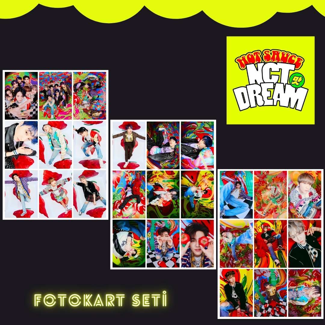 NCT DREAM '' Hot Sauce '' Fotokart Seti -1-