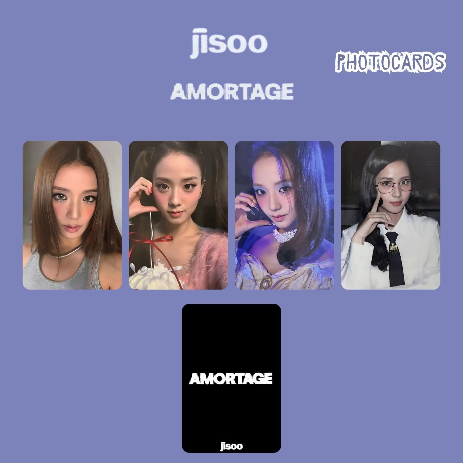 BLACKPINK Jisoo '' Amortage '' Photocards Set POB 2