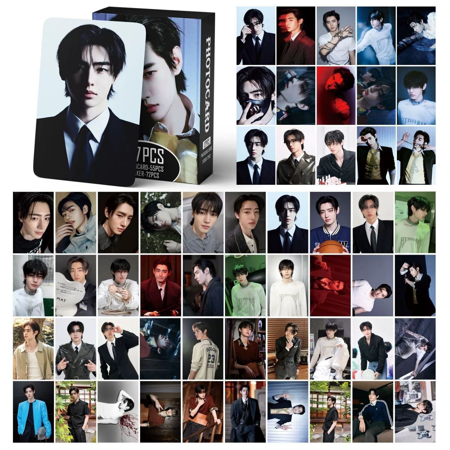 ENHYPEN Sunghoon '' Desire Unleash '' Çift Yön Baskılı Lomo Card Seti (55 Pcs)