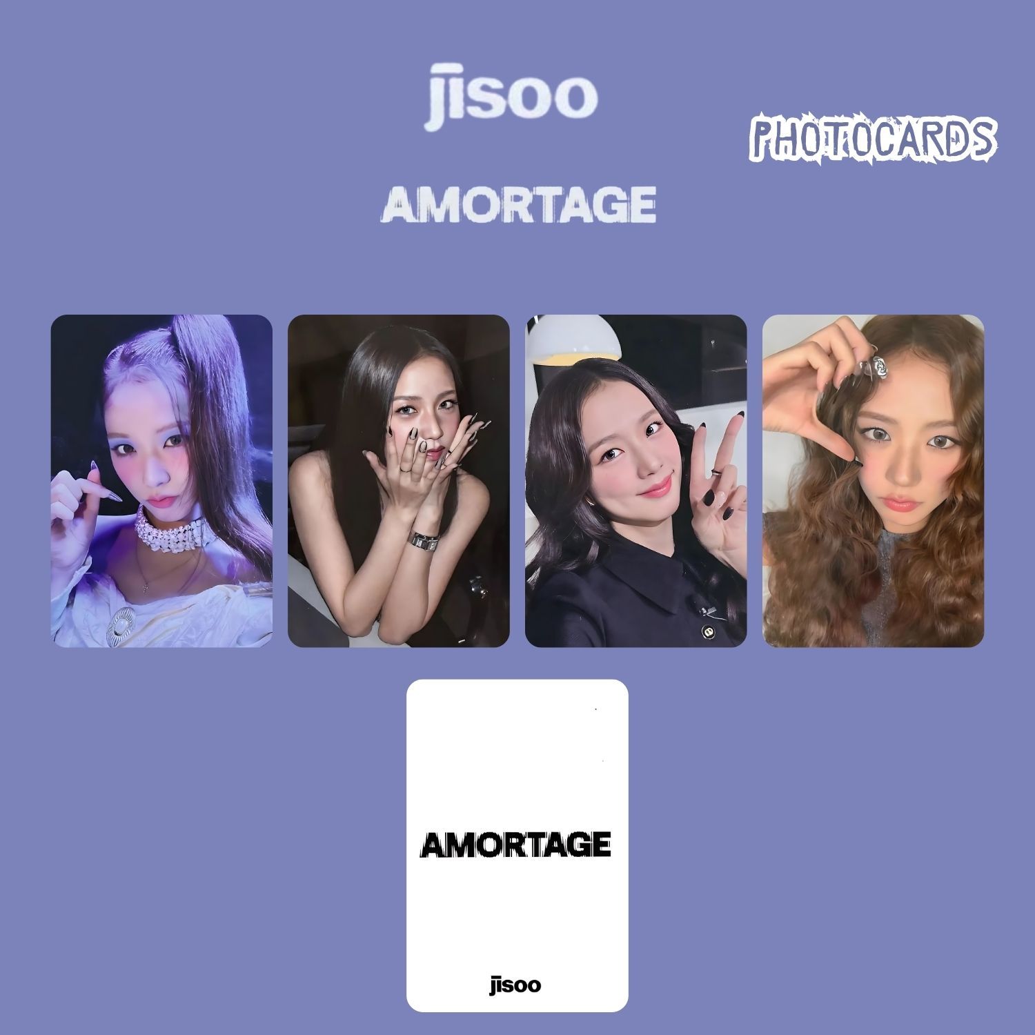 BLACKPINK Jisoo '' Amortage '' Photocards Set POB 3