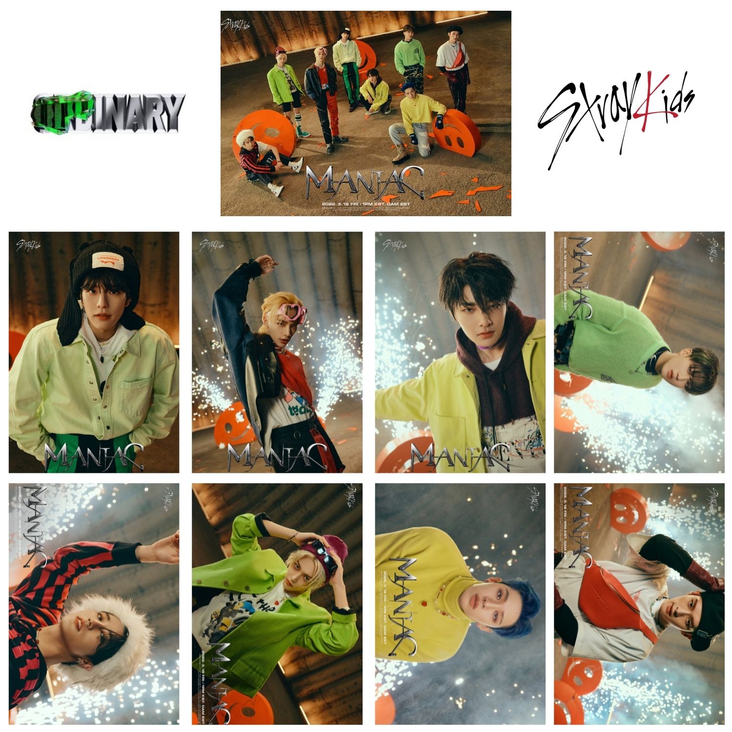 STRAY KIDS ODDINARY '' Maniac '' Poster Set 2