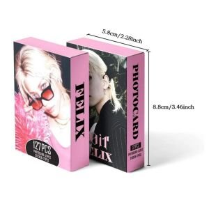 STRAY KIDS Felix '' DO IT '' Çift Yön Baskılı Lomo Card Seti (55 Pcs)