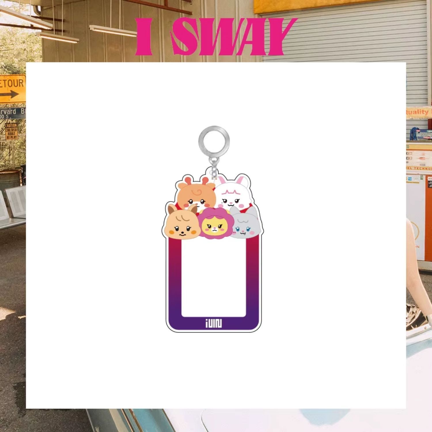 (G)I-DLE '' I Sway '' Sert Kapak Card Holder/Anahtarlık