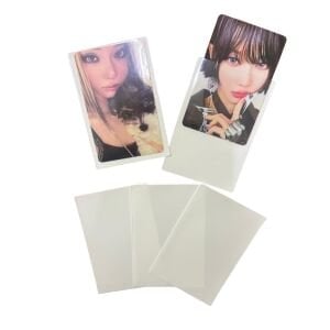 Renk Fonlu Desensiz Kart Koruyucu/Sleeve (5 Adet) Sarı