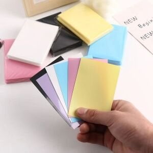 Renk Fonlu Desensiz Kart Koruyucu/Sleeve (5 Adet)