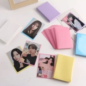 Renk Fonlu Desensiz Kart Koruyucu/Sleeve (5 Adet) Sarı